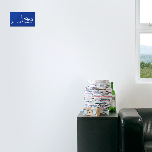 Paris Minimalist Line Art Cityscape by DonWillisJrArt